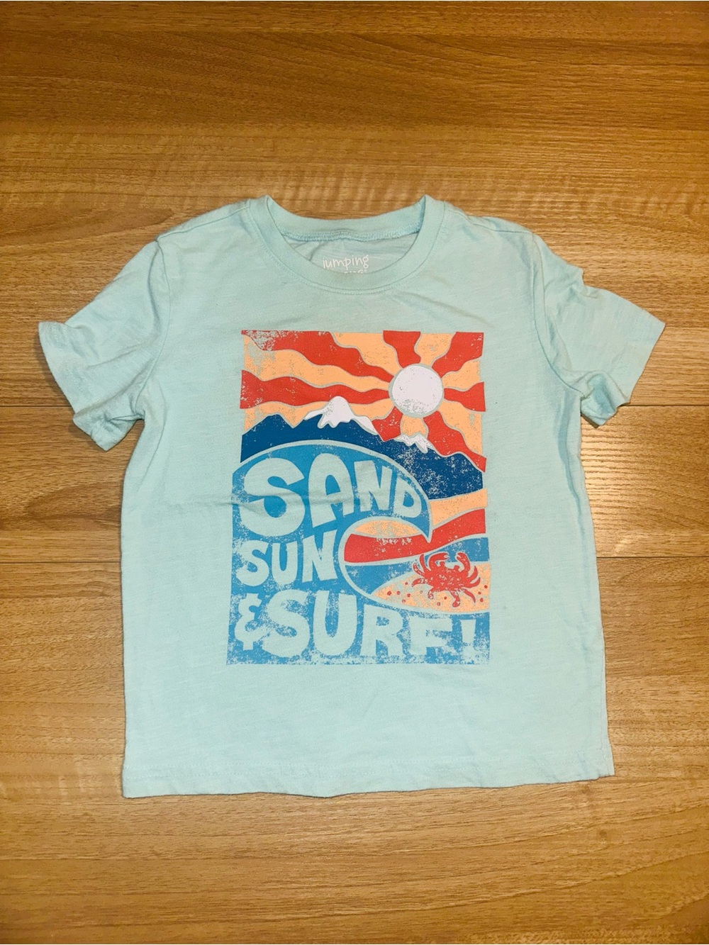 Jumping Beans Kids Boys 'Sand Sun & Surf' Graphic Short Sleeve Tee
